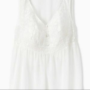 White embroidered summer top